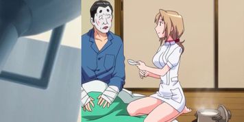 Anime babe gets pussy rubbed