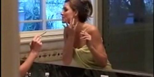 Jaime mom in the bathroom JOI