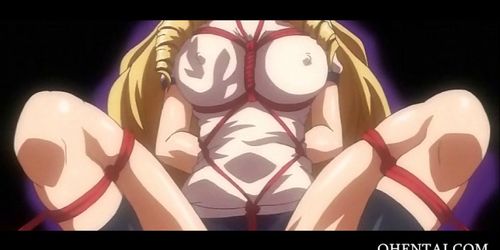 BDSM hentai girl fucked in sexy pantyhose
