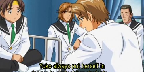 Busty hentai girl fucked hard against a tree