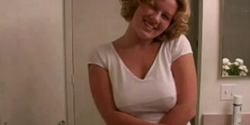 Amateur blonde wife playing with my dick i