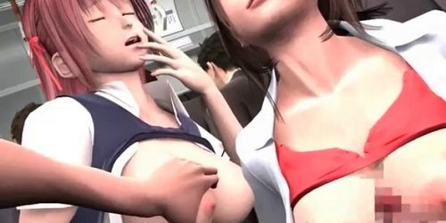 ed hentai babe fucking cocks in the subway