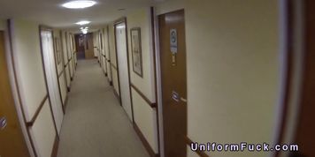 Fake cop bangs chubby blonde in hotel room