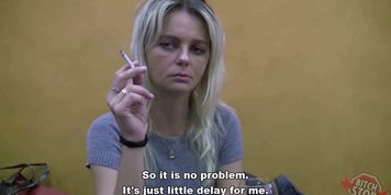 Bitch STOP - Blonde Czech MILF picked up at the bus sta