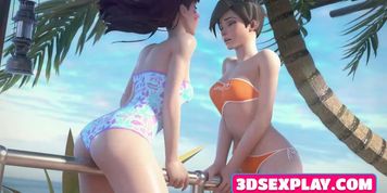 Animation Heroes in Lesbian Fucked