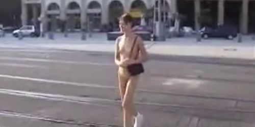 Nude in Public - Karlsruhe Germany