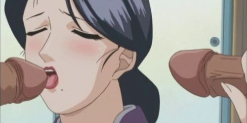 Lusty hentai geisha gets double penetrated