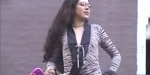 Girls flashing tits in public