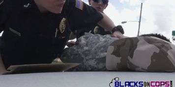 Fake american soldier gets arrested by perverted office