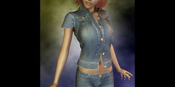 ed Babe Dressed all in Denim