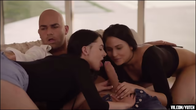 Two Brunettes Anal