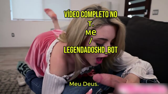 Colocou o pau na boca da meia-irmã - Legendado