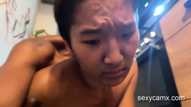 Short Hair Asian Slut Takes Hard BBC Pounding Live At