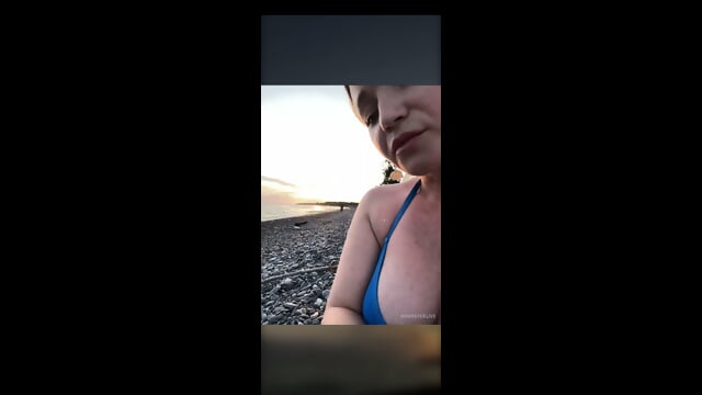 Cam Girl At Beach