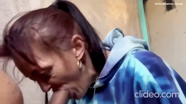 Crackhead granny gym job for money