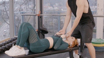 training with the weight of cock