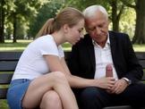 French Story - Un vieux dans un parc