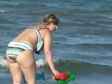 Mom on beach