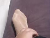 nylon sock girlfriend pantyhose