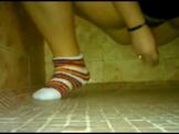 Squirting in public shower