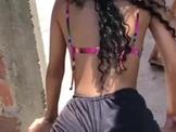 Latina Twerk in Booty Shorts