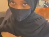 Touching Big Arab Hijabi tits