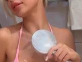 Latina With Huge Tits In Shower
