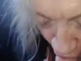 Grandma Blowjob in Car