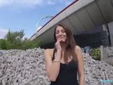 An amateur for money will show her tits give a blowjob
