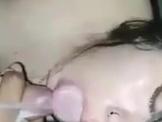 Mexicana chupa verga y recibe semen en la boca