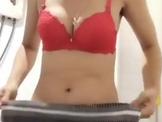 Thai girlfriend getting ready for a shower