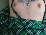 Goth hotwife struggling to take friends big dick