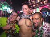 Chef Cori Busby shows off her tits at mardi gras