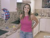 Sweet Latina MILF Havana Bleu jerks off her stepson