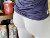 White Leggings Candid Ass