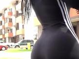 Huge Assed Latina Shaking Parking in Lot