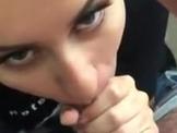 Sexy girlfriend sucking