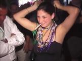 Danielle Perera flashing her mammaries in public