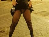 Slut piss in street