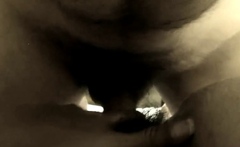 Bush Penetration Close-Up - Hairy Amateur Mature Girl POV