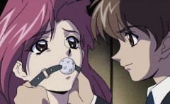 Gagged hentai girl gets toyed and recorded
