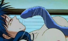 Hentai girl gets fucked by tentacles
