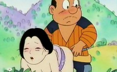 Mature anime asian fucked outdoor by her horny guy