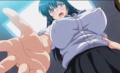 Pussy flashing hentai school girl banged upskirt