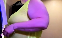 Fat BBW Ex Girlfriend masturbating and Squirting on Cam