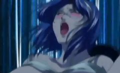 Super busty anime girl with glasses gets dick - hentai