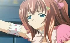 Hentai girl in horny defloration by huge dick - anime