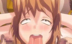Hentai cowgirl gets fucked by a bunch of guys