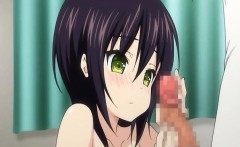 Hentai cutie gets facialed and fucked