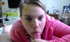 Smoking-Hot Blonde BBW Girlfriend In Pajamas Pleases Her Man